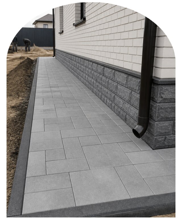 Отмостка вокруг дома в Малгобеке по цене от 3302 р. | Метпроект-Млг
